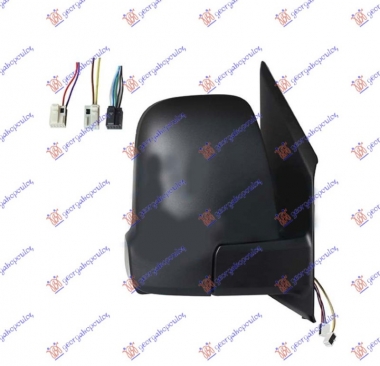 RETROVIZOR MALI ELEKTRICNI SA GREJACEM (ELEKTRO-SKLOPIV) (MIGAVAC) (5+2+2 PIN) (KONVEKSNO STAKLO)