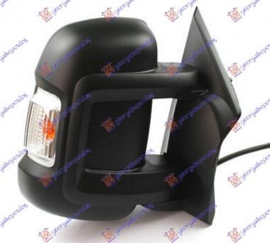 RETROVIZOR MEHANICKI KRATKI (MIGAVAC) (POZICIONO SVETLO 16W) (KONVEKSNO STAKLO)