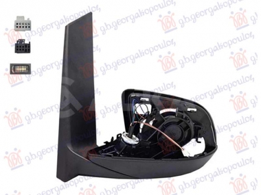 RETROVIZOR (SAMO KUCISTE) ELEKTRICNI SA GREJACEM (ELEKTRO-SKLOPIV) (SVETLO) (MRTAV UGAO) (16 PIN)