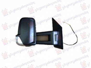 RETROVIZOR VELIKI DUGI ELEKTRICNI SA GREJACEM (MIGAVAC) (9 PIN) (A KVALITET) (KONVEKSNO STAKLO)