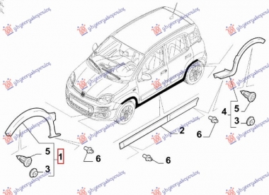 RUB PLASTICNI PREDNJEG BLATOBRANA (4X4/TREKKING) (O)