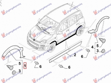 RUB PLASTICNI PREDNJEG BLATOBRANA (4X4/TREKKING) (O)