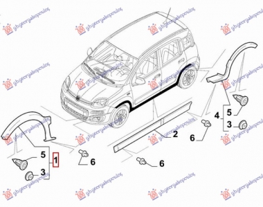 RUB PLASTICNI PREDNJEG BLATOBRANA (CROSS) (O)
