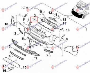 SINA PREDNJEG BRANIKA PLASTICNA (O)
