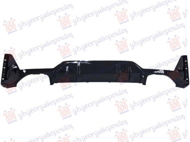 SPOJLER ZADNJEG BRANIKA SJAJ-CRNI (2 PDC SENZORA) (2 KOCKASTA OTVORA ZA IZDUVNE CEVI) (SEDAN/G20) (M-SPORT/M340I)