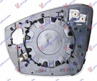 STAKLO RETROVIZORA GREJ.(KONVEKSNO)