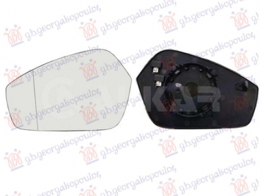 STAKLO RETROVIZORA SA GREJACEM (ASFERICNO) (2 PIN)