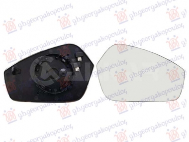 STAKLO RETROVIZORA SA GREJACEM (KONVEKSNO) (2 PIN)