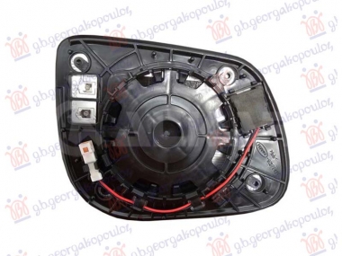 STAKLO RETROVIZORA SA GREJACEM (MRTAV UGAO) (2+2 PIN) (KONVEKSNO)