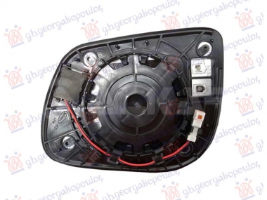 STAKLO RETROVIZORA SA GREJACEM (MRTAV UGAO) (2+2 PIN) (KONVEKSNO)