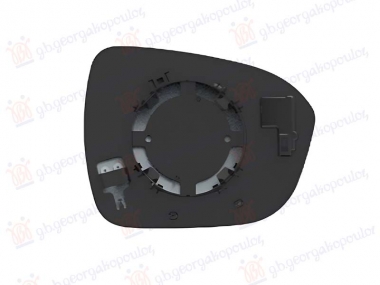 STAKLO RETROVIZORA SA GREJACEM (MRTAV UGAO) (KONVEKSNO)