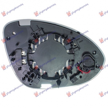 STAKLO RETROVIZORA SA GREJACEM (MRTAV UGAO) (KONVEKSNO)