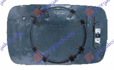 STAKLO RETROVIZORA SA GREJACEM PLAVO (AS