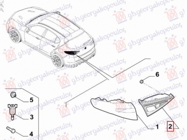STOP LAMPA UNUTRASNJA LED (ORIGINALNI)