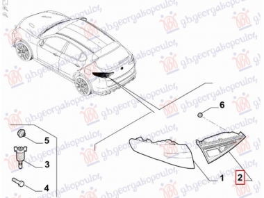 STOP LAMPA UNUTRASNJA LED (ORIGINALNI)