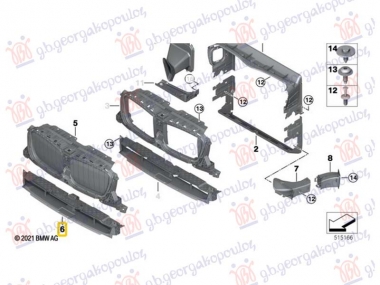 USMERIVAC VAZDUHA HLADNJAKA DONJI PLASTICNI (SA RESETKOM) (M-SPORT)