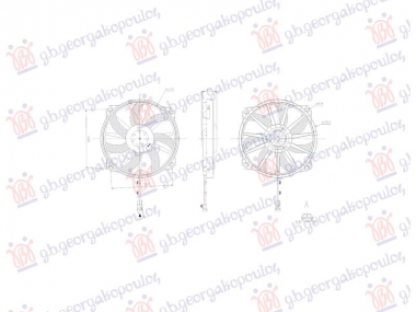 VENTILATOR BENZIN/DIZEL (2 PIN) (240W)