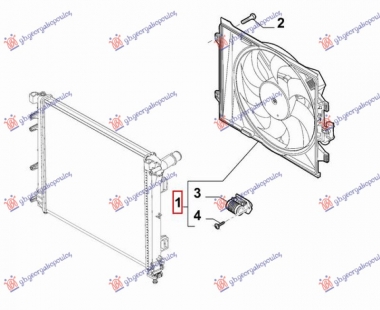 VENTILATOR KOMPLET 1.0 BENZIN/HIBRID (NRF)