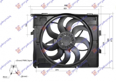 VENTILATOR KOMPLET 2.0/3.0 BENZIN
