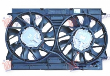 VENTILATOR KOMPLET DUPLI 3.0/4.0 BENZIN/HYBRID - 3.0 BENZIN/HIBRID (600W) (600W)