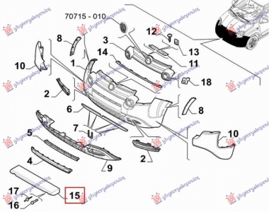 ZASTITA MOTORA ISPOD BRANIKA PLASTICNA (O)